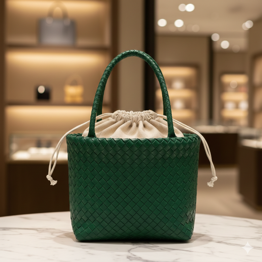 The "Sienna" Woven Leather Shopper